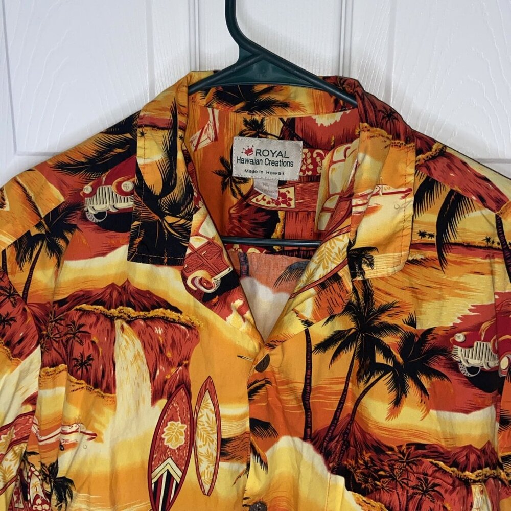 Hawaiian‎ Button Up Theme Shirts XL By ROYAL. Bundle of 2 - Picture 3 of 13